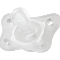 Chicco - 2 Pk Physioforma Silicone Mini Chupeta Ortodôntica Transparente, 0/2M