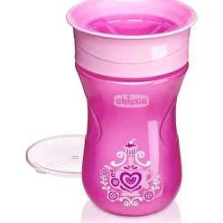 Chicco - 360° Spoutless Rim Trainer Sippy Cup 9M+ | Pink