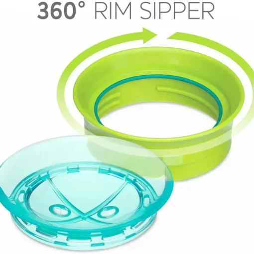 Chicco - 360° Spoutless Rim Trainer Sippy Cup 9M+ | Green