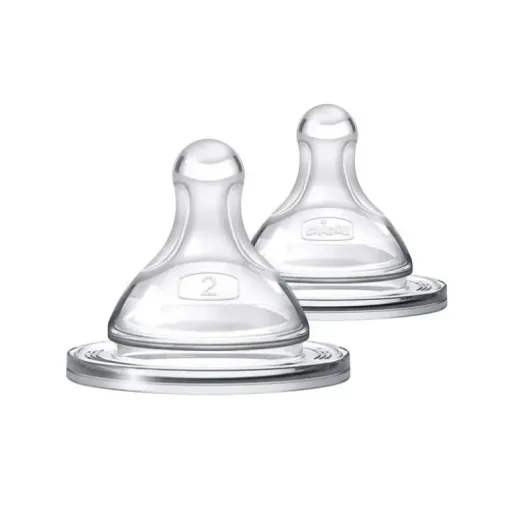 Chicco - Biberão Duo 2Pk Duo Estágio 2 Fluxo Médio, 3M+