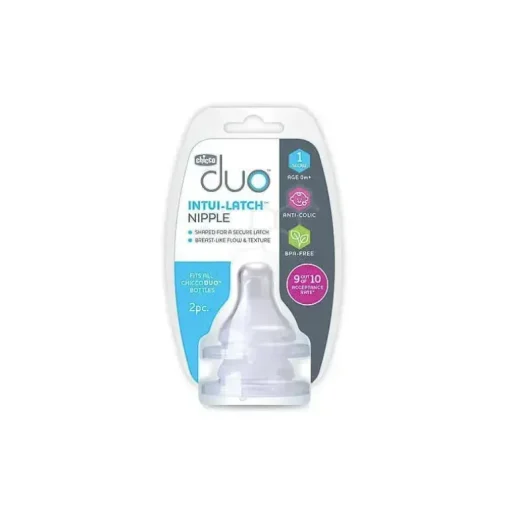 Chicco - Biberão Duo 2Pk Duo Fase 1 Fluxo Lento, 0M+