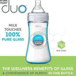 Chicco - Biberão Híbrido 2Pk Duo 9Oz Com
