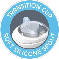 Chicco - Bico de Silicone Transição Sippy Cup 7 Oz Rosa 4M+