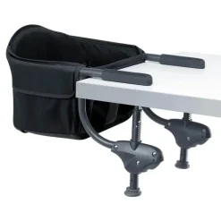 Chicco - Caddy Hook-On Chair, Cadeira alta portátil para bebés e crianças pequenas Preto