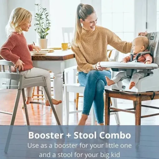Chicco - Cadeira alta multiuso Stack Hi-Lo 6 em 1 areia
