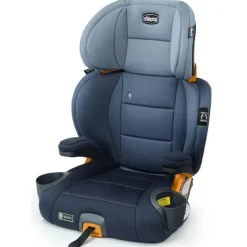 Chicco - Cadeira auto elevatória Kidfit ClearTex Plus com encosto alto, azul marinho