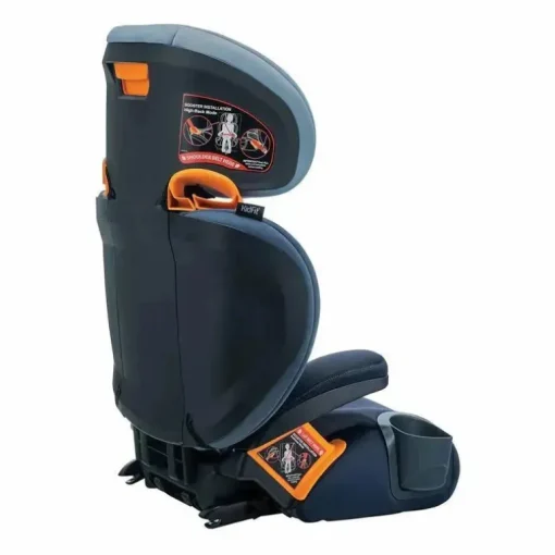 Chicco - Cadeira auto elevatória Kidfit ClearTex Plus com encosto alto, azul marinho