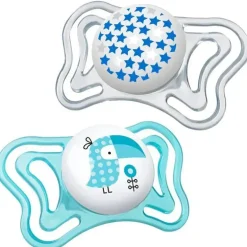 Chicco - Chupeta Ortodôntica 2 Pk Physioforma Light Day &amp; Night Teal, 0/6M