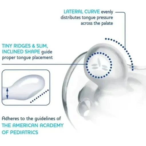 Chicco - Chupeta ortodôntica de silicone de peça única PhysioForma®, 0-6m, rosa claro, pacote com 4