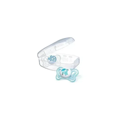 Chicco - Chupeta Ortodôntica 2 Pk Physioforma Light Day &amp; Night Teal, 0/6M