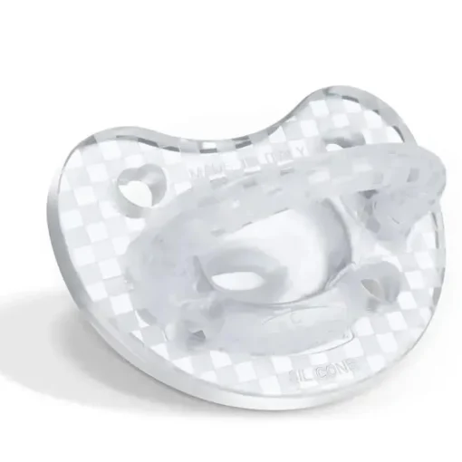 Chicco - Chupeta PhysioForma Luxe Silicone One Piece para Bebés dos 16 aos 24 meses 2 unidades Cristal Transparente