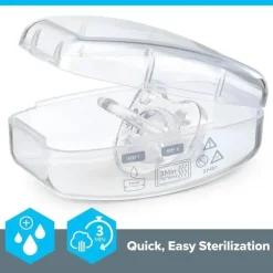 Chicco - Chupeta PhysioForma Luxe Silicone One Piece para Bebés dos 16 aos 24 meses 2 unidades Cristal Transparente