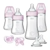 Chicco - Conjunto de mamadeira Duo para recém-nascidos, rosa