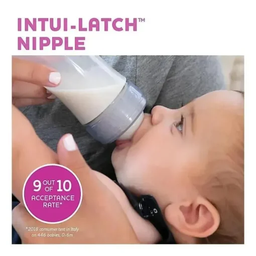Chicco - Conjunto de mamadeira Duo para recém-nascidos, rosa