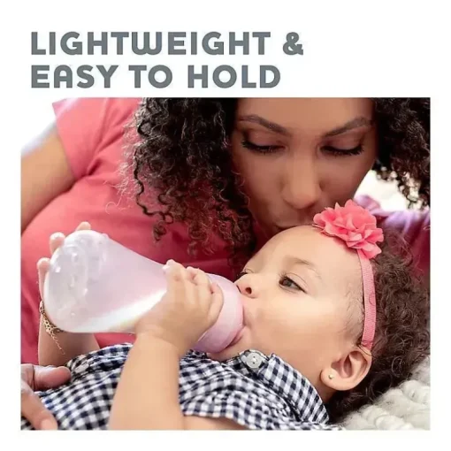 Chicco - Conjunto de mamadeira Duo para recém-nascidos, rosa