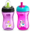 Chicco - Copo Treinador de Palha Natural Fit, Rosa/Roxo