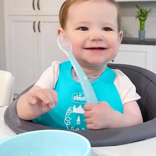 Chicco - Easy Start Silicone Feeding Gift Set 6M+ | Teal