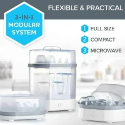 Chicco - Esterilizador a Vapor Sistema Modular 3 em 1