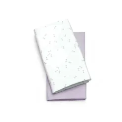 Chicco - Lençóis de berço Lullago 2Pk, triângulo de lavanda