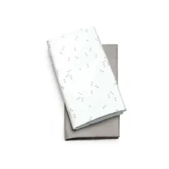 Chicco - Lençóis para Berço Lullago 2Pk, Triângulo Cinza