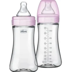 Chicco - mamadeira híbrida 2Pk Duo 9Oz, rosa