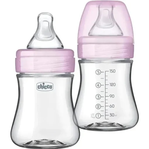 Chicco - mamadeiras híbridas 2Pk Duo 5Oz, rosa