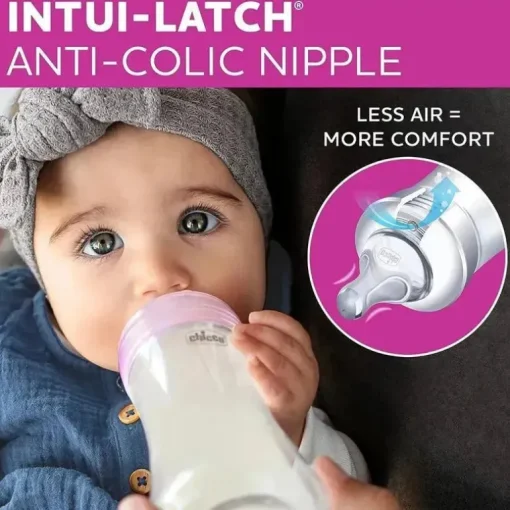 Chicco - mamadeiras híbridas 2Pk Duo 5Oz, rosa