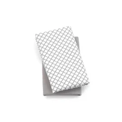 Chicco 2 pacotes de lençóis de ninar de ninar, cinza diamante