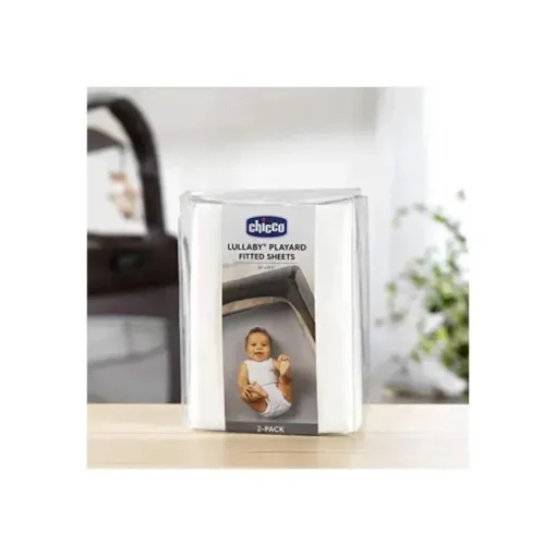 Chicco 2 pacotes de lençóis de ninar de ninar, brancos