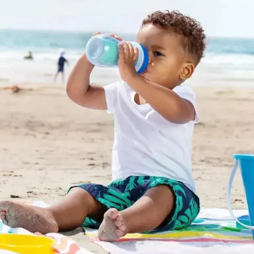 Chicco - 2Pk Isolado Rim Spout Trainer Sippy Cup 9 Oz. Ombré azul/petróleo