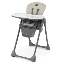 Chicco - Polly Cadeira Dobrável Economizador de Espaço, Taupe