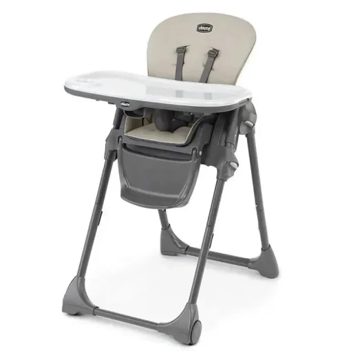 Chicco - Polly Cadeira Dobrável Economizador de Espaço, Taupe