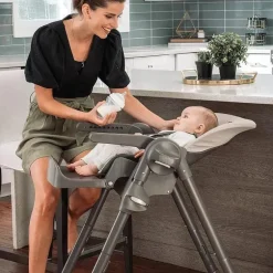 Chicco - Polly Cadeira Dobrável Economizador de Espaço, Taupe