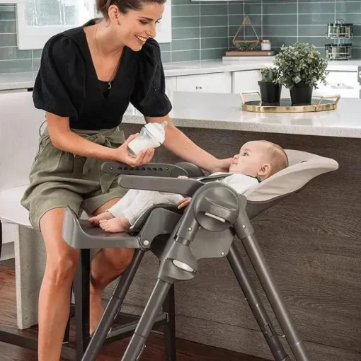 Chicco - Polly Cadeira Dobrável Economizador de Espaço, Taupe