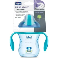 Chicco Feeding - Bico Semi-Suave Trainer Sippy Cup 6M+ | Azul