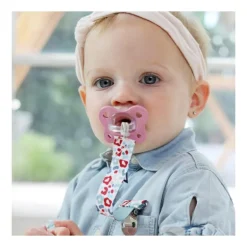 Chicco Feeding - Fashion Pacifier Clip, Multicolor
