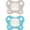 Chicco Feeding - Physioforma Dual Soft Pacifier Grey/Ultramarine 6-16M, 2Pk