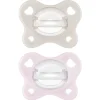 Chicco Feeding - Physioforma Dual Soft Pacifier Pearl/Ballet Slipper 2-6M, 2Pk