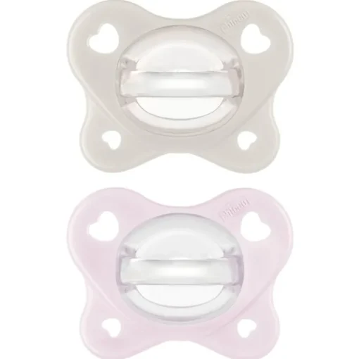 Chicco Feeding - Physioforma Dual Soft Pacifier Pearl/Ballet Slipper 2-6M, 2Pk