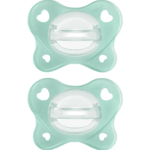 Chicco Feeding - Physioforma Dual Soft Pacifier Seafoam 0-2M, 2Pk