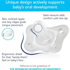 Chicco Feeding - Physioforma Mini Orthodontic Pacifier 2Pk, Clear