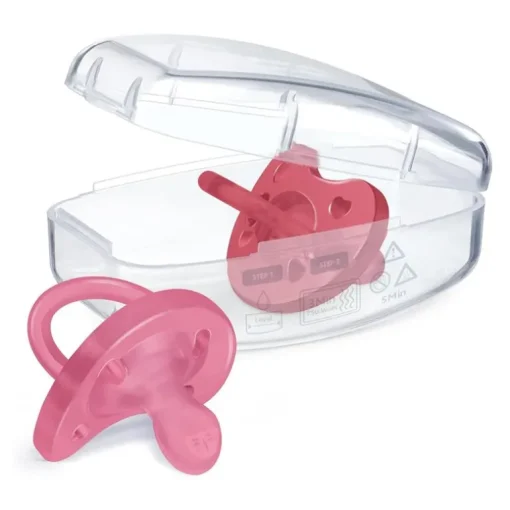 Chicco Feeding - Physioforma Orthodontic Silicone Pacifier Dark Pink 16-24M, 2Pk