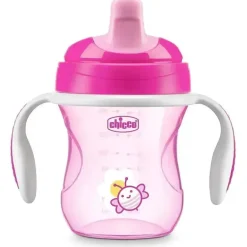Chicco Feeding Bico Semi-Soft Trainer Sippy Cup 6M+ | Rosa