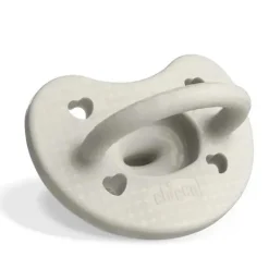Chicco PhysioForma Luxe Chupeta de silicone para bebês de 0 a 6 meses cinza pérola