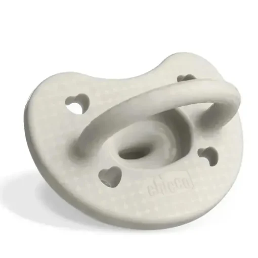 Chicco PhysioForma Luxe Chupeta de silicone para bebês de 0 a 6 meses cinza pérola