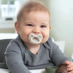 Chicco PhysioForma Luxe Chupeta de silicone para bebês de 0 a 6 meses cinza pérola