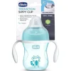 Chicco Silicone Bico Transição Sippy Cup 7 Oz - Azul 4+