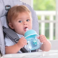 Chicco Silicone Bico Transição Sippy Cup 7 Oz - Azul 4+