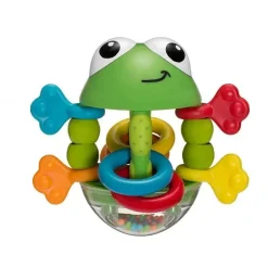 Chocalho de sapo de chinelos infantil, multicolorido