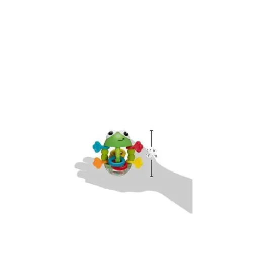 Chocalho de sapo de chinelos infantil, multicolorido